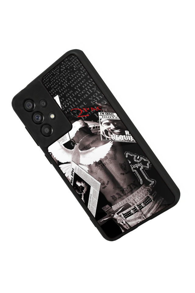 Samsung Galaxy A73 Uyumlu Tupac Tasarımlı Glossy Premium Kılıf