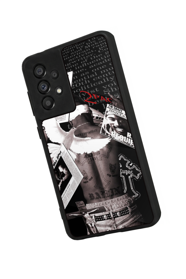 Samsung Galaxy A73 Uyumlu Tupac Tasarımlı Glossy Premium Kılıf