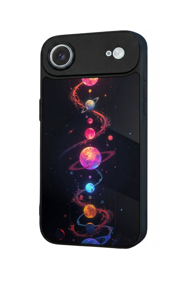 iPhone 17 Air Uyumlu Uzay Tasarımlı Glossy Premium Kılıf