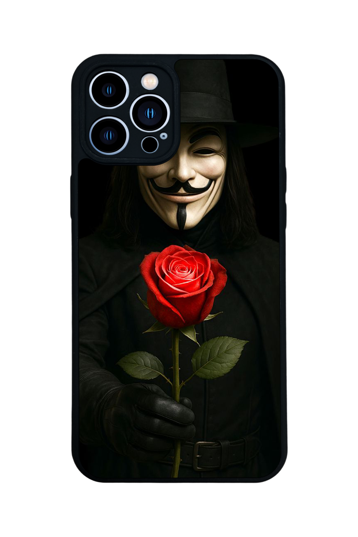 iPhone 13 Pro Max Uyumlu Vendetta Tasarımlı Glossy Premium Kılıf