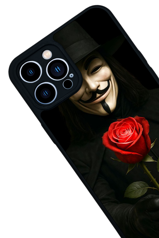 iPhone 13 Pro Max Uyumlu Vendetta Tasarımlı Glossy Premium Kılıf