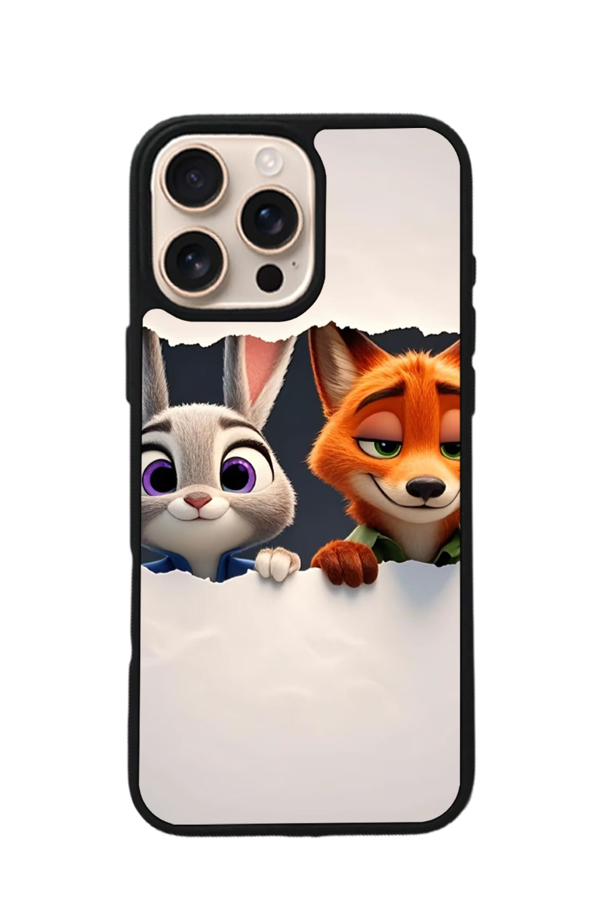 iPhone 15 Pro Uyumlu Zootropolis Tasarımlı Glossy Premium Kılıf