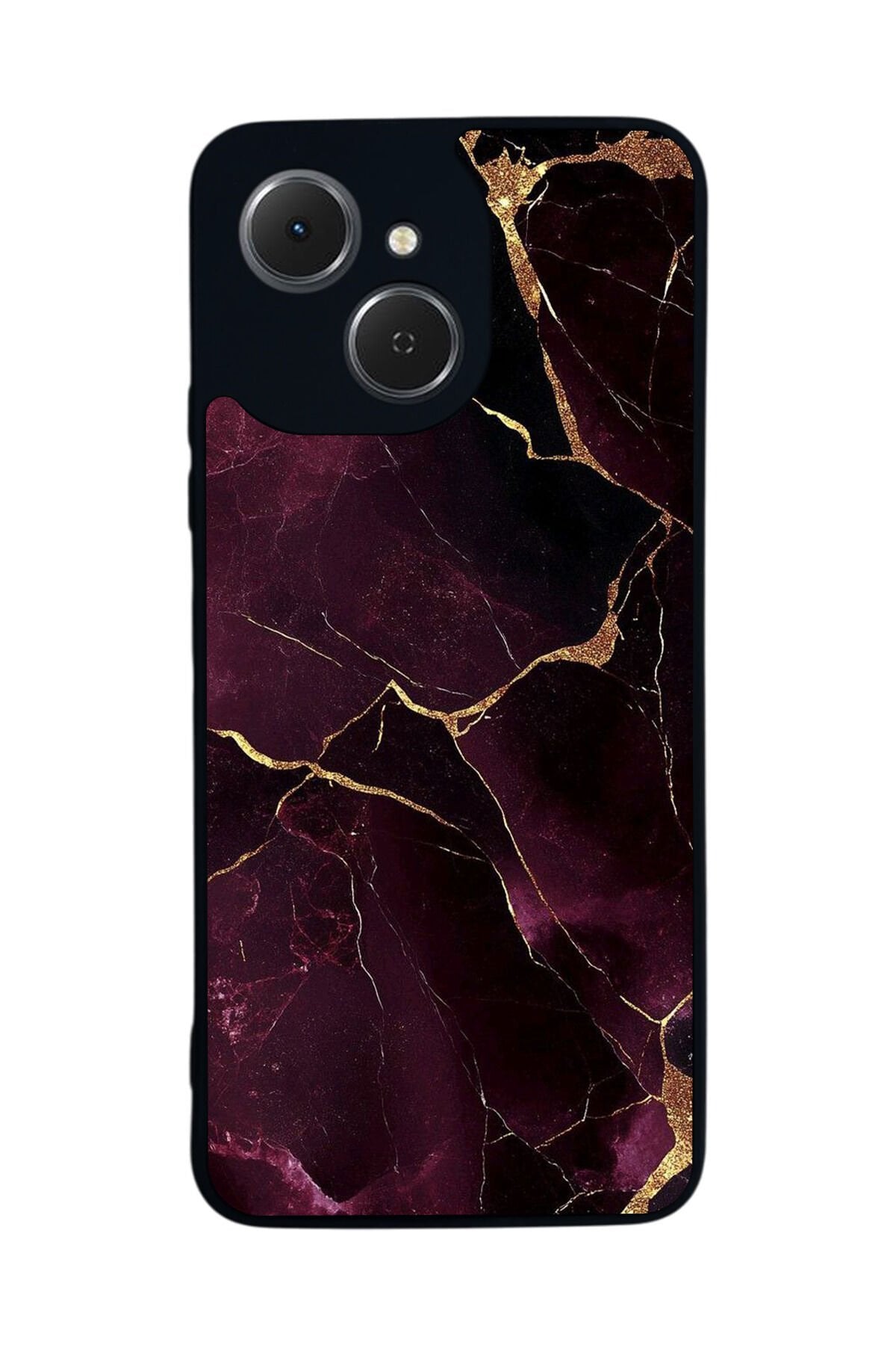 Tecno Spark 40C Uyumlu Mermer Marble Tasarımlı Glossy Premium Kılıf