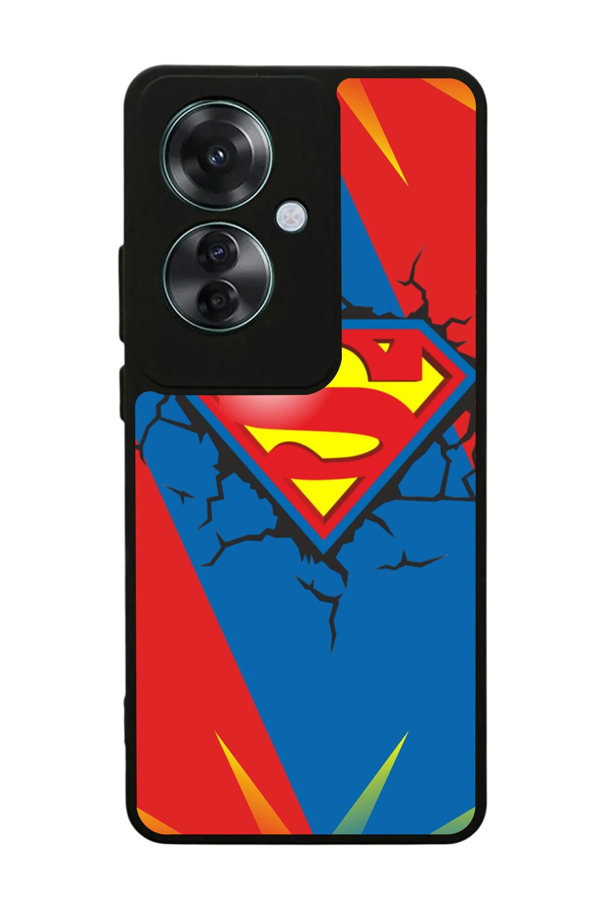 Oppo Reno 11F Uyumlu Superman Tasarımlı Glossy Premium Kılıf