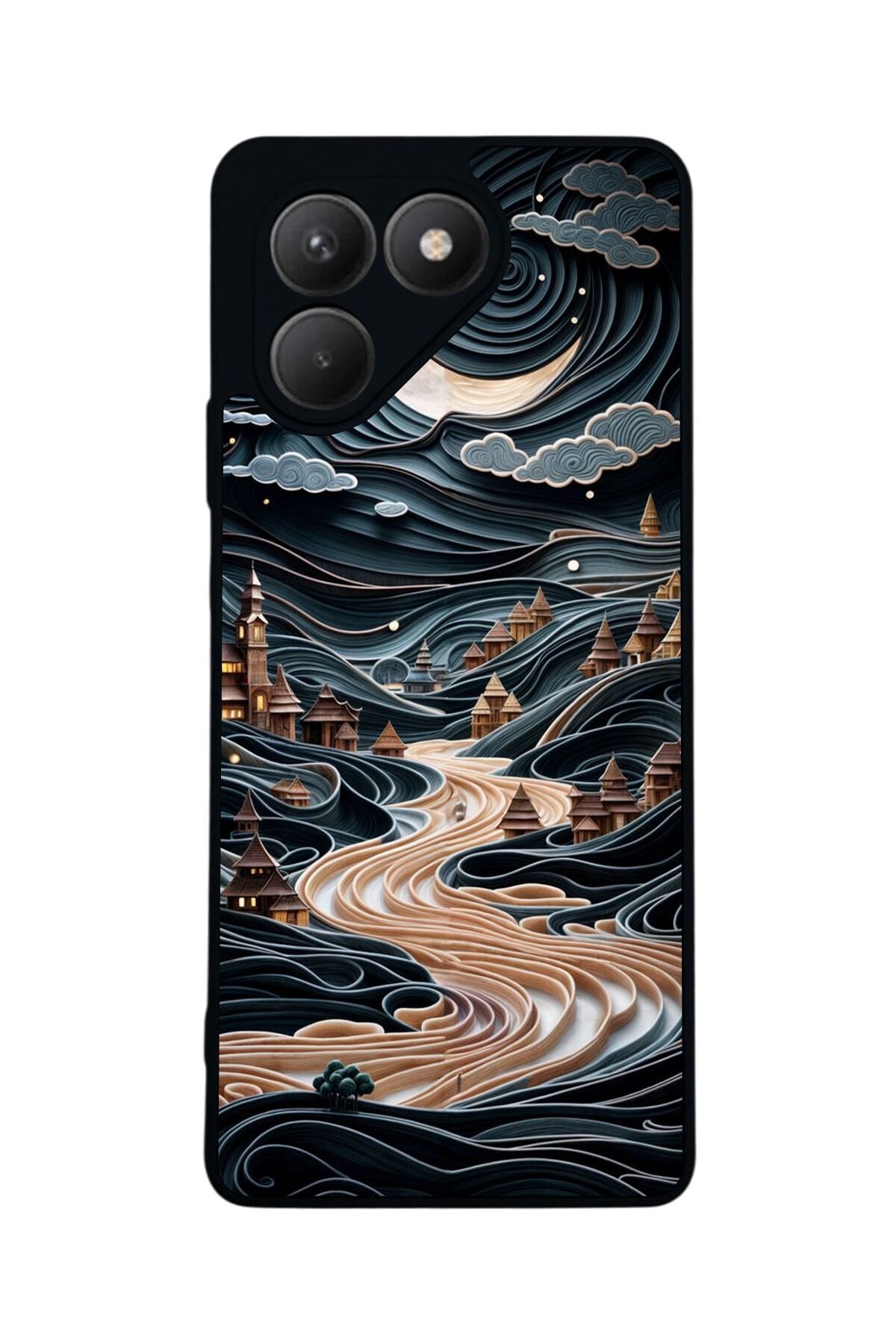 Tecno Pova 7 Mat Uyumlu Siyah Kılıf – Yumuşak Silikon, Koruyucu, Şok Emici Kapak