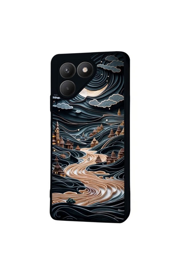 Tecno Pova 7 Mat Uyumlu Siyah Kılıf – Yumuşak Silikon, Koruyucu, Şok Emici Kapak