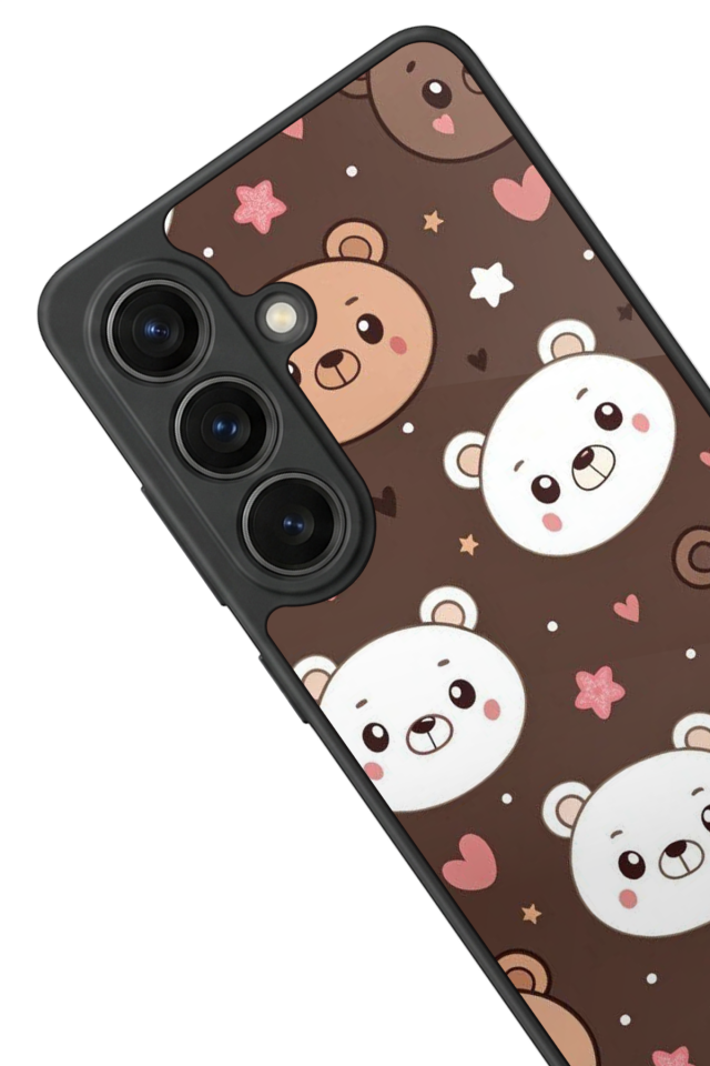 Samsung Galaxy S26 Uyumlu Ayı Tasarımlı Glossy Premium Kılıf