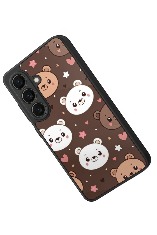 Samsung Galaxy S26 Uyumlu Ayı Tasarımlı Glossy Premium Kılıf