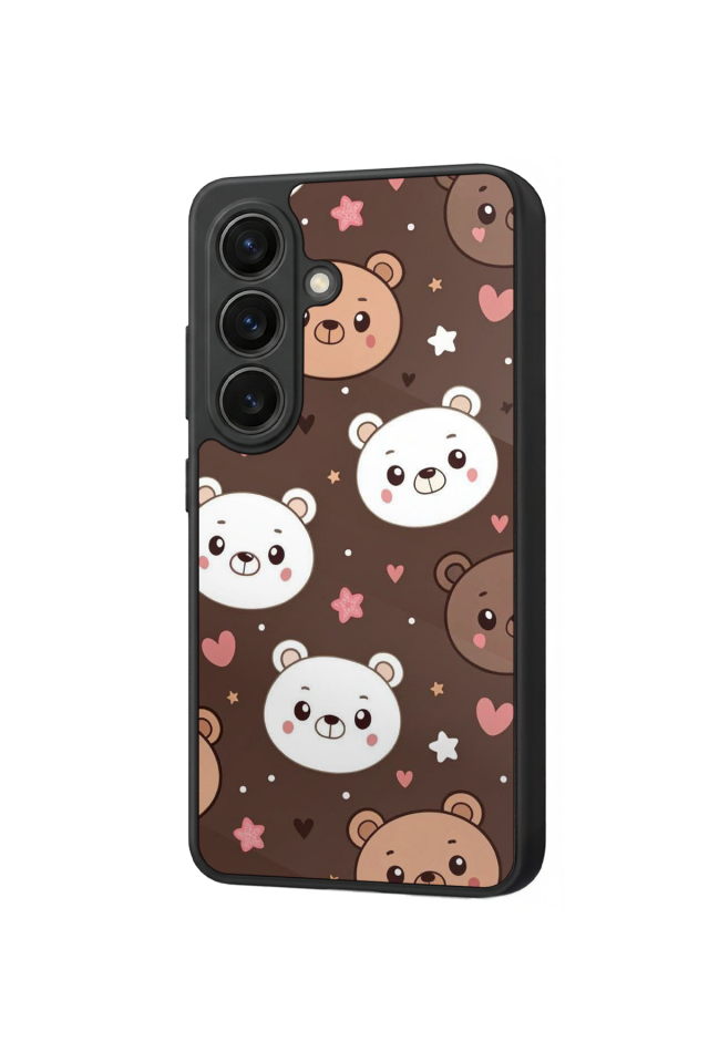 Samsung Galaxy S26 Uyumlu Ayı Tasarımlı Glossy Premium Kılıf