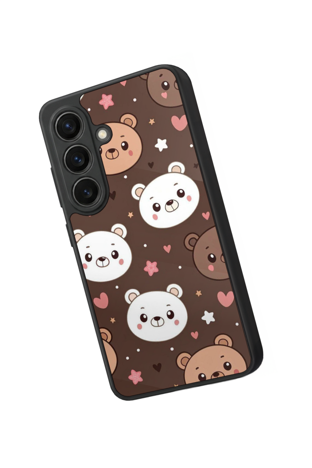 Samsung Galaxy S26 Uyumlu Ayı Tasarımlı Glossy Premium Kılıf