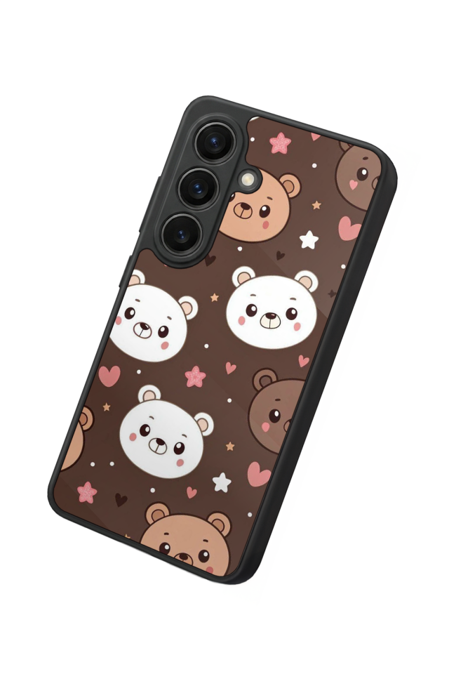 Samsung Galaxy S26 Uyumlu Ayı Tasarımlı Glossy Premium Kılıf