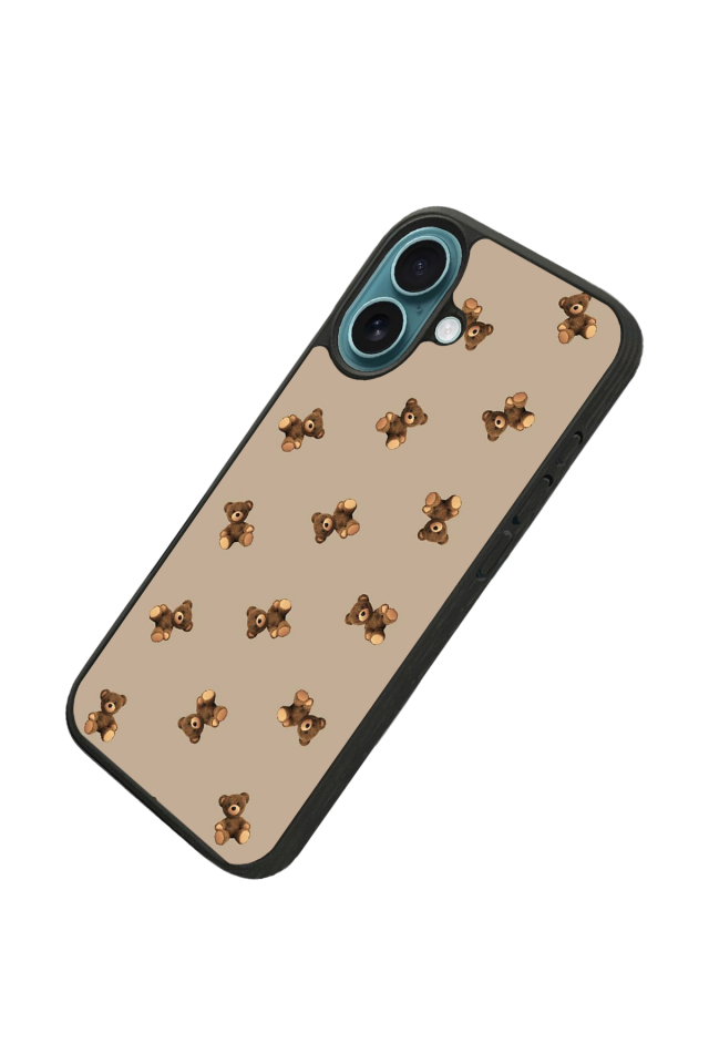 iPhone 16 Plus Uyumlu Ayı Tasarımlı Glossy Premium Kılıf