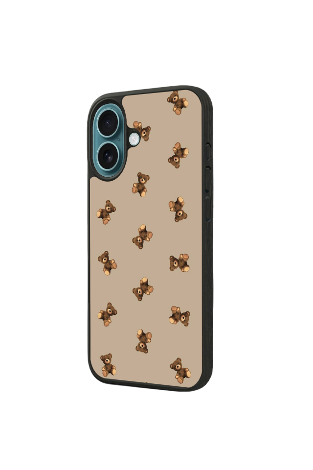 iPhone 16 Plus Uyumlu Ayı Tasarımlı Glossy Premium Kılıf