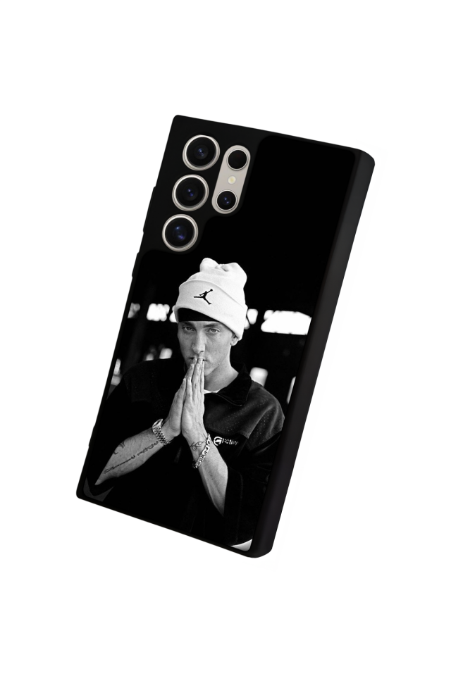 Samsung Galaxy S22 Ultra Uyumlu Eminem Tasarımlı Glossy Premium Kılıf