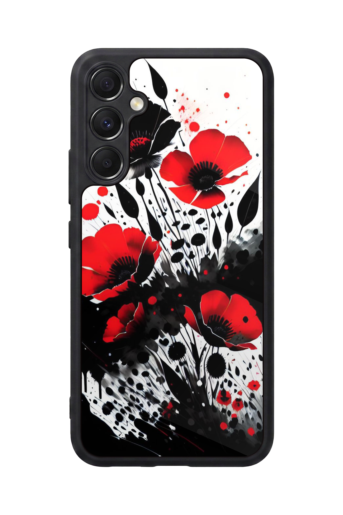 Samsung Galaxy M34 Uyumlu Floral Tasarımlı Glossy Premium Kılıf