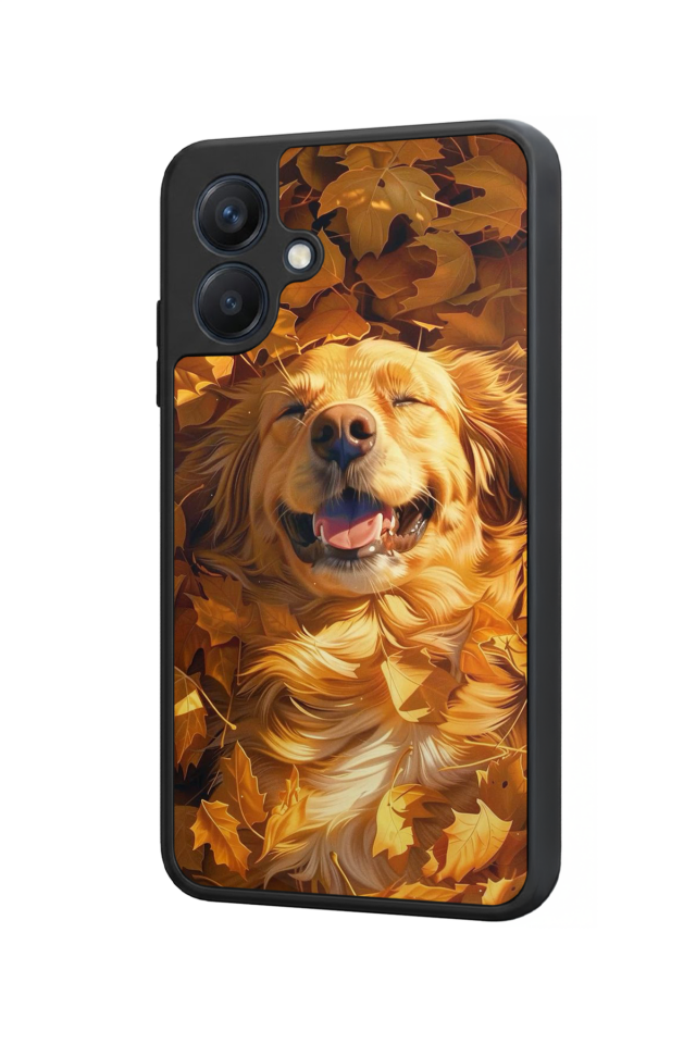 Samsung Galaxy A07 Uyumlu Golden Kopek Tasarımlı Glossy Premium Kılıf