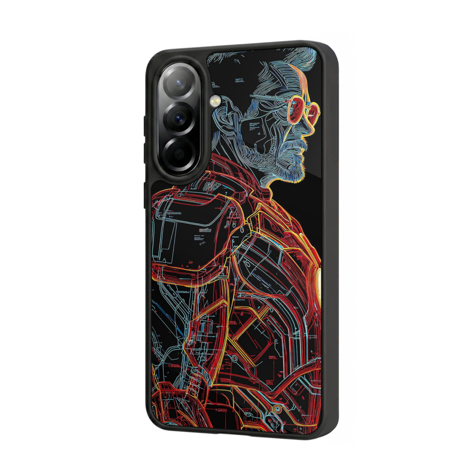 Samsung Galaxy A57 Uyumlu Iron Man ( Demir Adam ) Tasarımlı Glossy Premium Kılıf