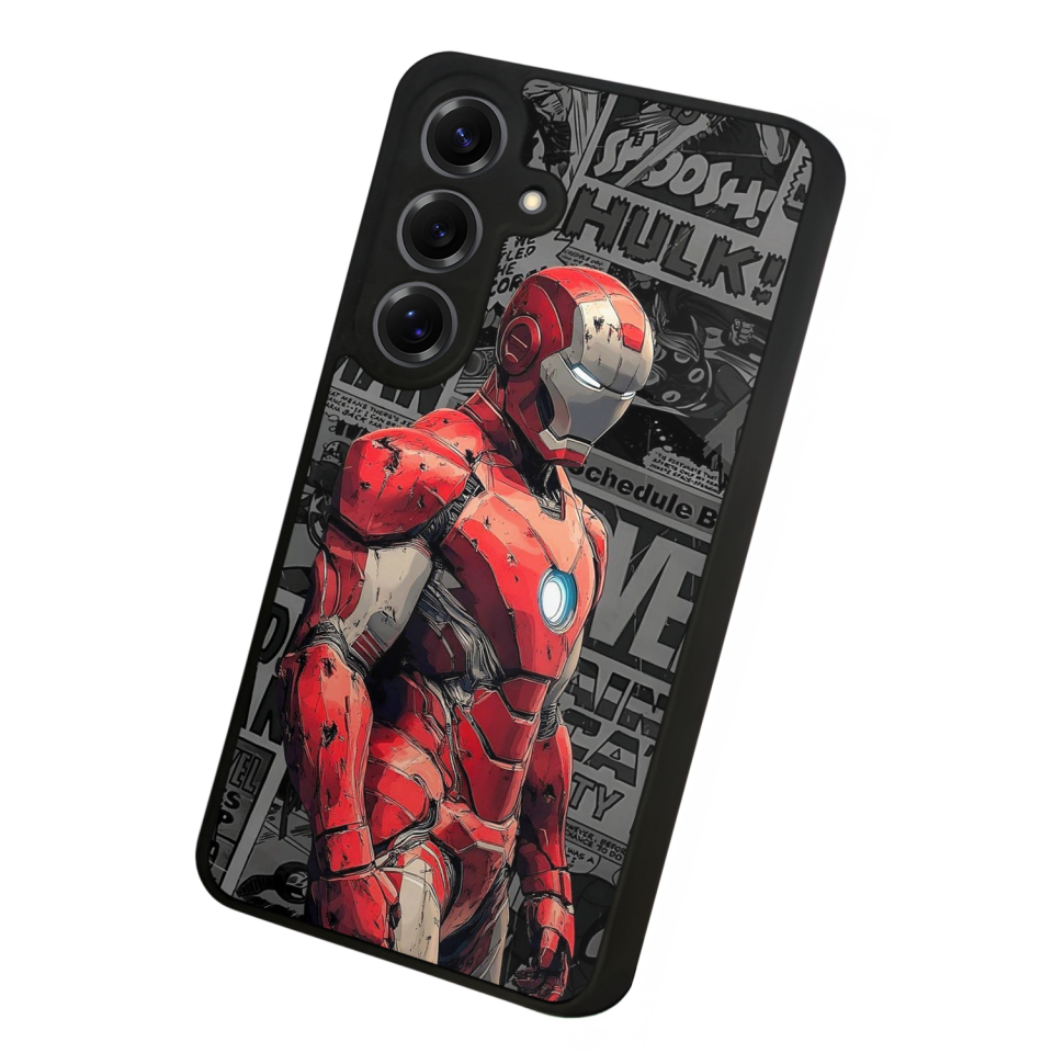 Samsung Galaxy S25 Uyumlu  Iron Man ( Demir Adam ) Tasarımlı Glossy Premium Kılıf