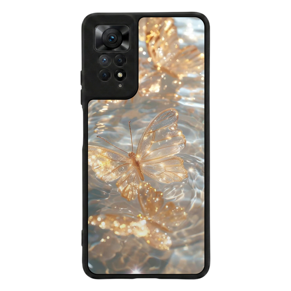 Xiaomi Redmi Note 12 Pro Uyumlu Kelebek Tasarımlı Glossy Premium Kılıf