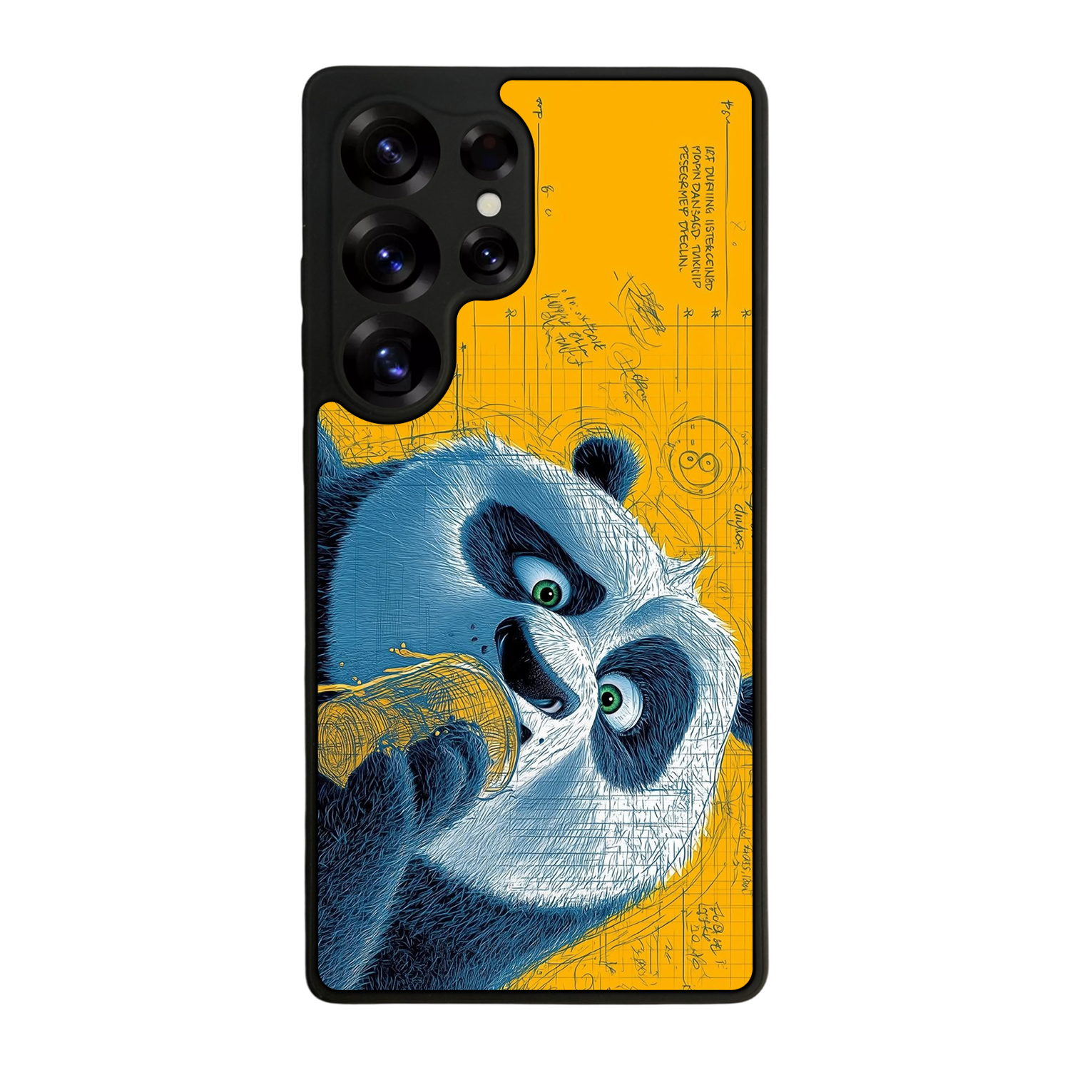 Samsung Galaxy S25 Ultra Uyumlu Kung Fu Panda Tasarımlı Glossy Premium Kılıf