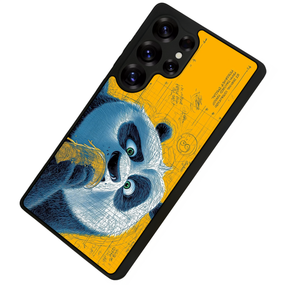 Samsung Galaxy S25 Ultra Uyumlu Kung Fu Panda Tasarımlı Glossy Premium Kılıf