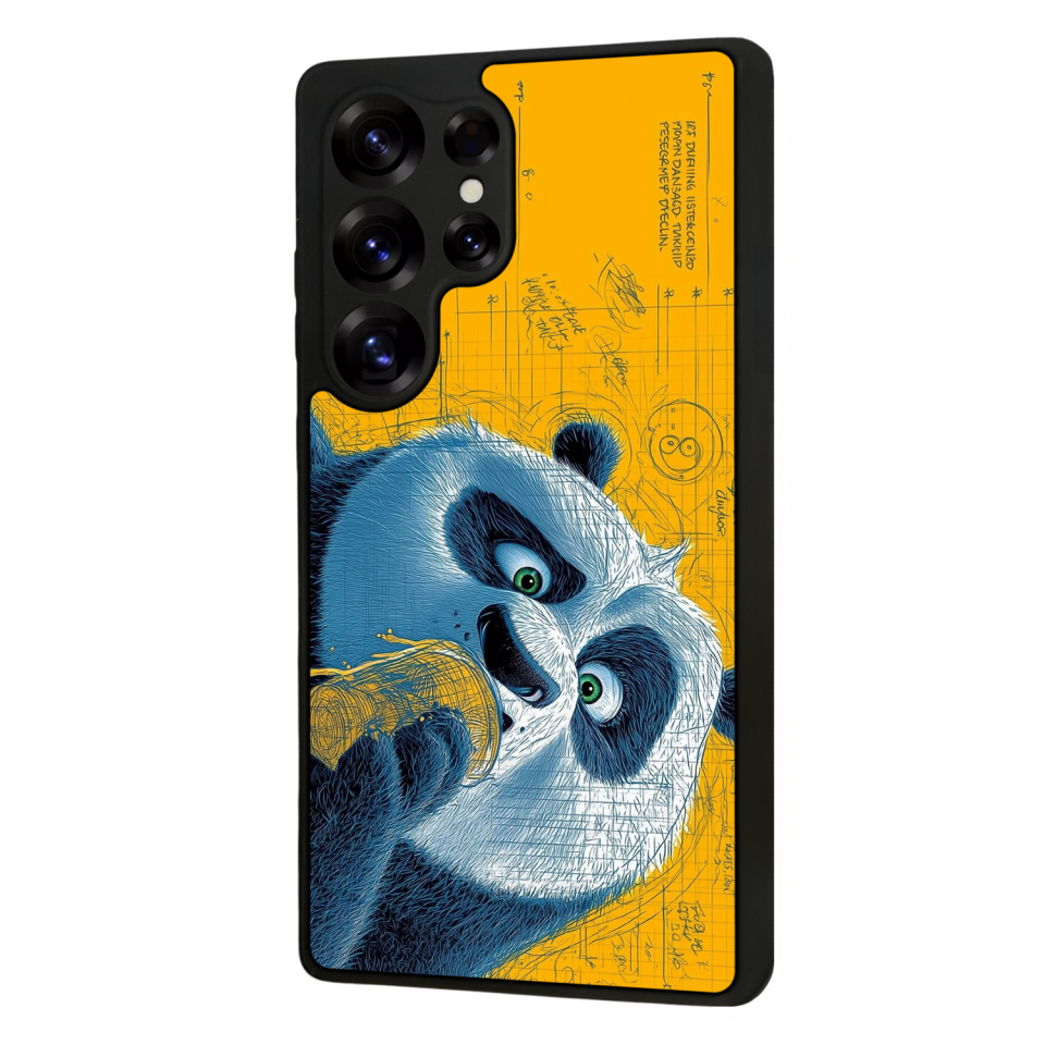 Samsung Galaxy S25 Ultra Uyumlu Kung Fu Panda Tasarımlı Glossy Premium Kılıf