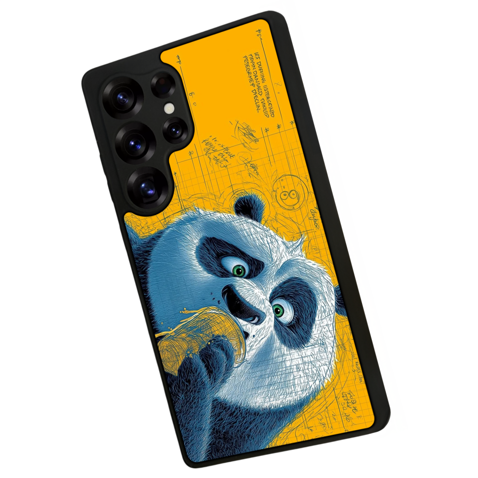 Samsung Galaxy S25 Ultra Uyumlu Kung Fu Panda Tasarımlı Glossy Premium Kılıf