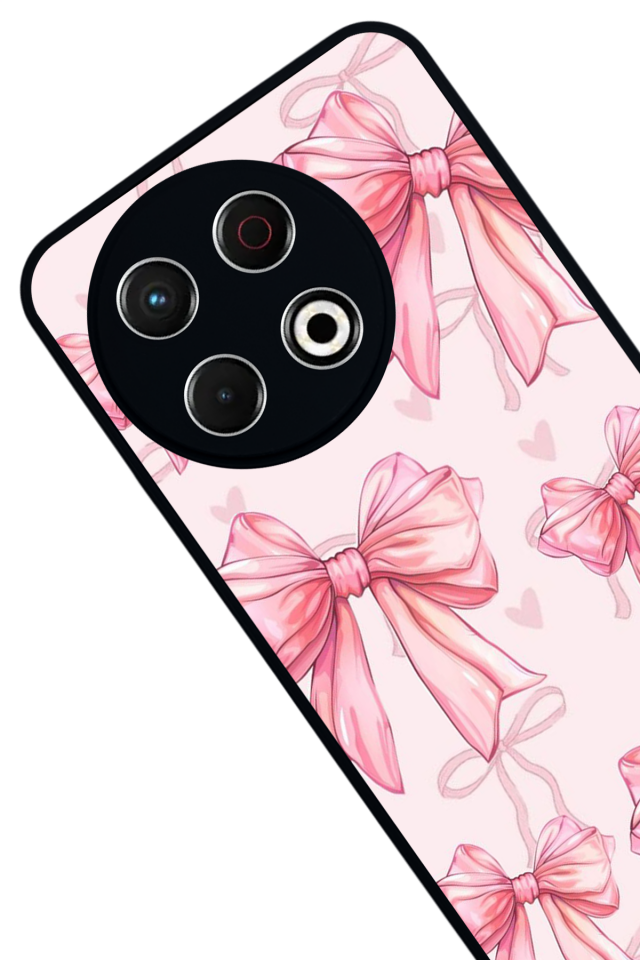 Tecno Spark 30 Pro Uyumlu Kurdele Tasarımlı Glossy Premium Kılıf