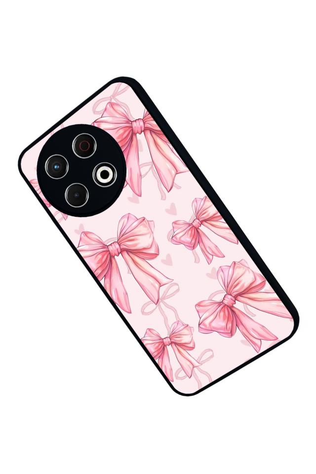 Tecno Spark 30 Pro Uyumlu Kurdele Tasarımlı Glossy Premium Kılıf