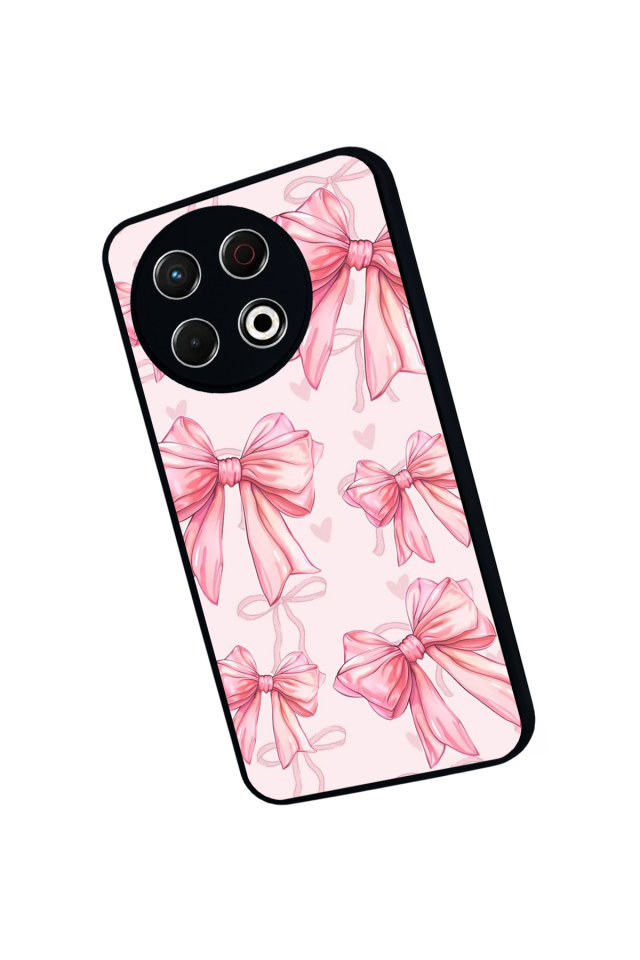 Tecno Spark 30 Pro Uyumlu Kurdele Tasarımlı Glossy Premium Kılıf