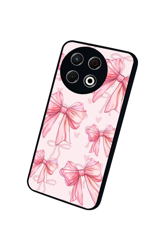 Tecno Spark 30 Pro Uyumlu Kurdele Tasarımlı Glossy Premium Kılıf