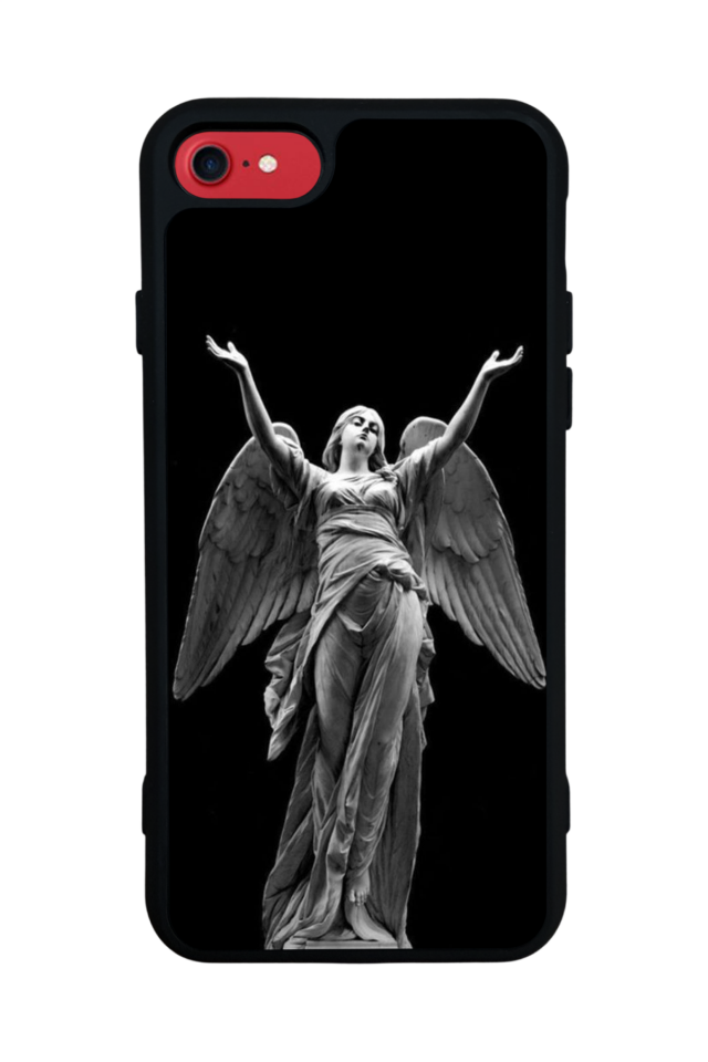 iPhone SE Uyumlu Melek Tasarımlı Glossy Premium Kılıf