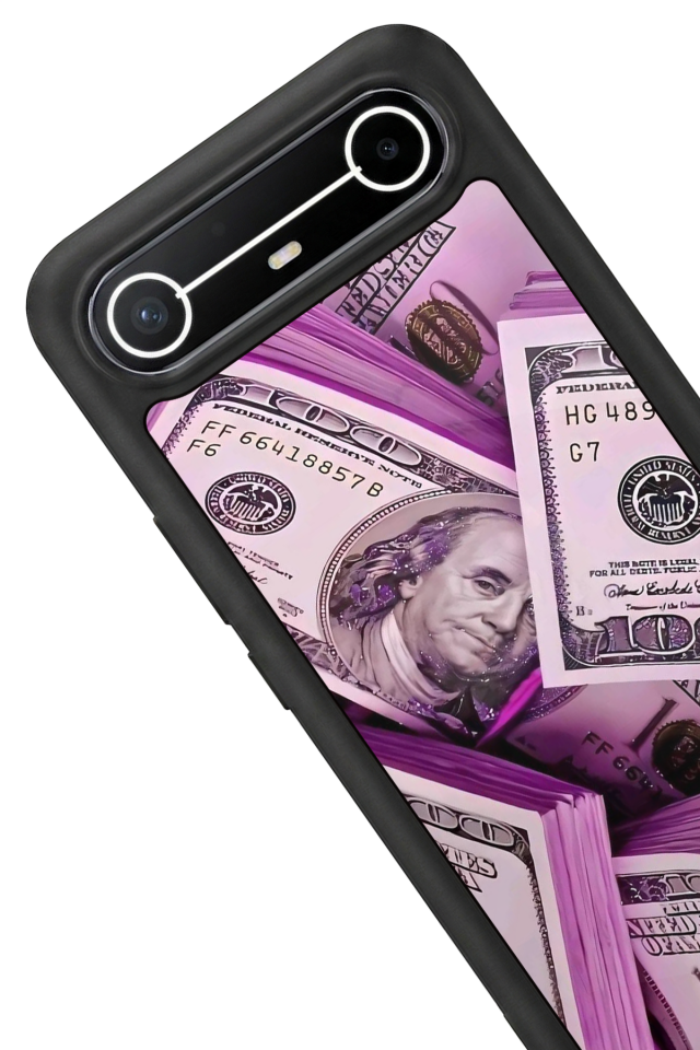 Tecno Spark Slim 5G Uyumlu Money Para Tasarımlı Glossy Premium Kılıf