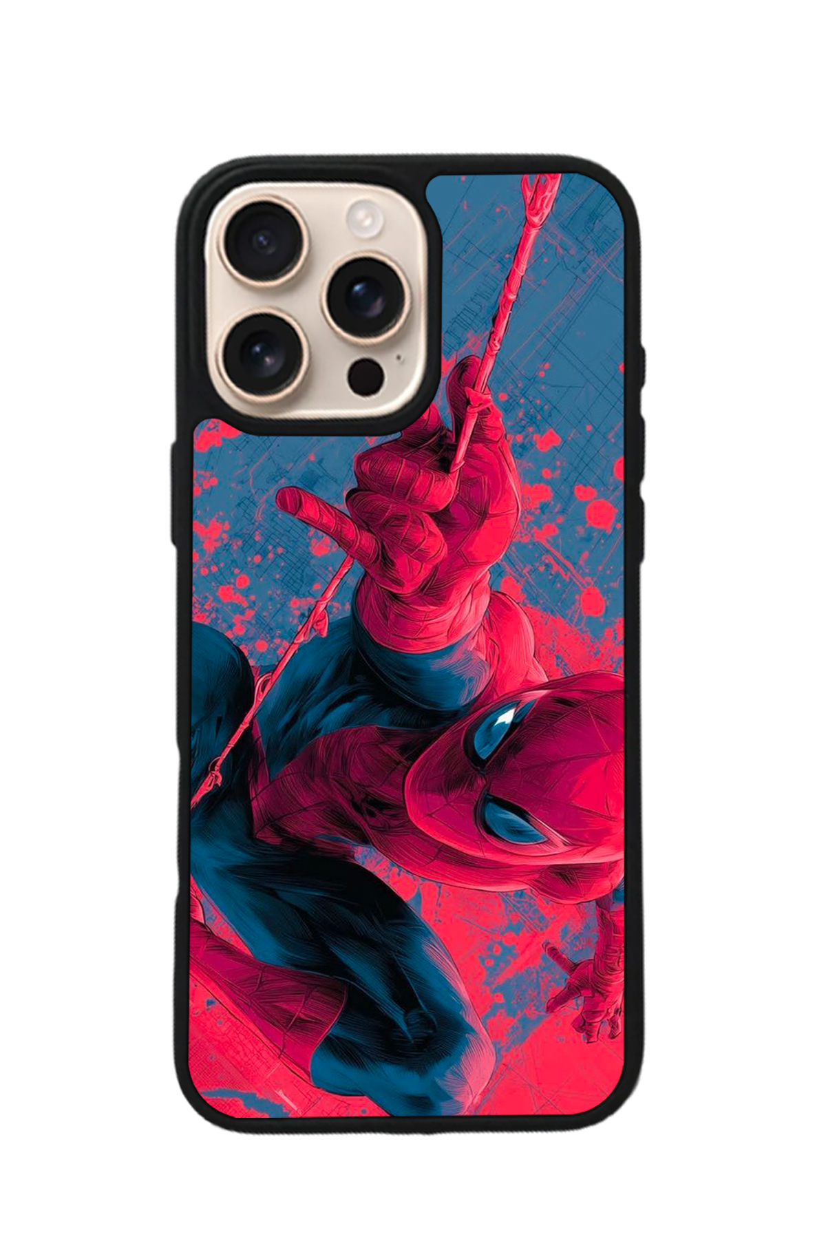 iPhone 14 Pro Uyumlu Spider Man ( Örümcek Adam ) Tasarımlı Glossy Premium Kılıf