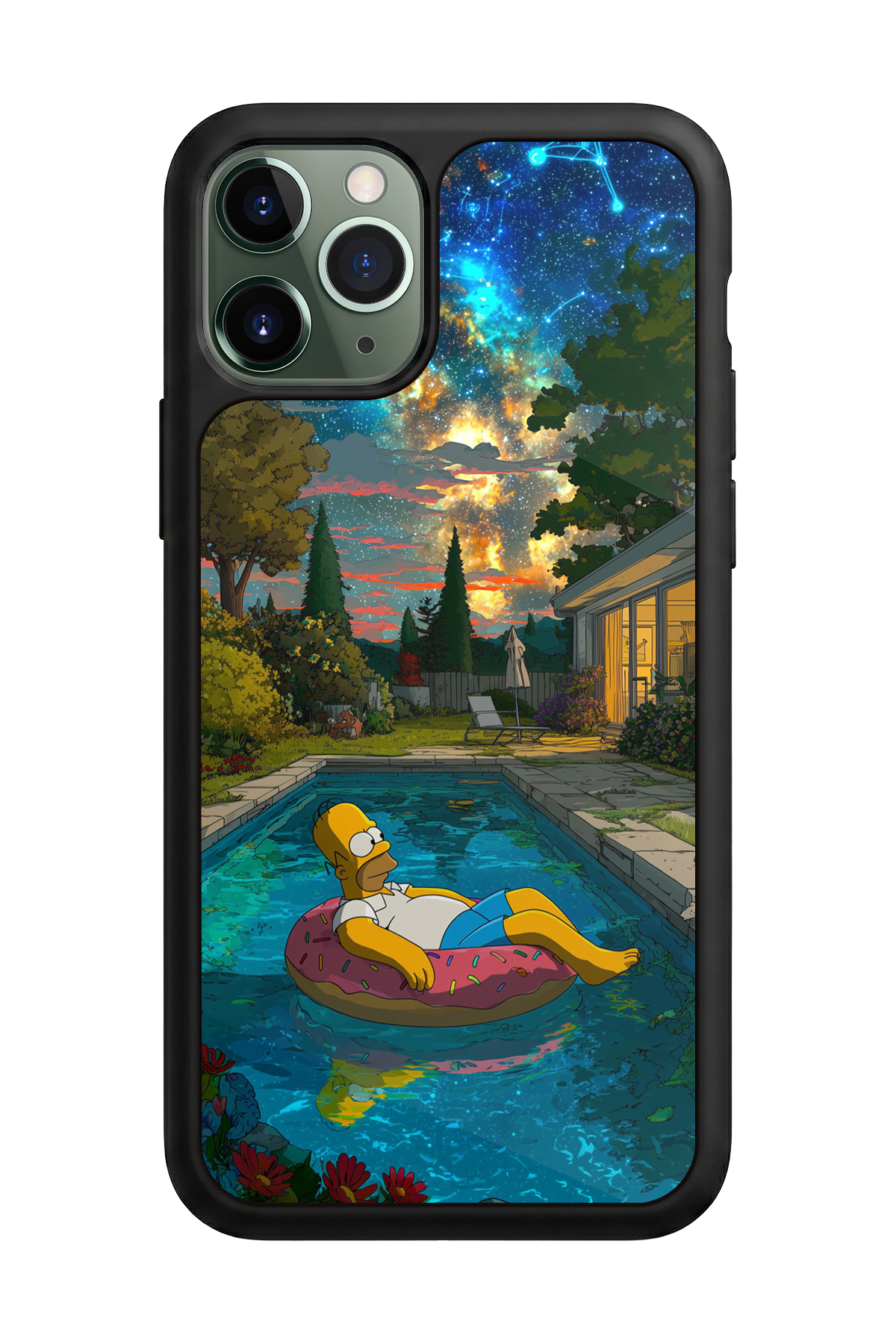 iPhone 11 Pro Max Uyumlu The Simpsons Tasarımlı Glossy Premium Kılıf