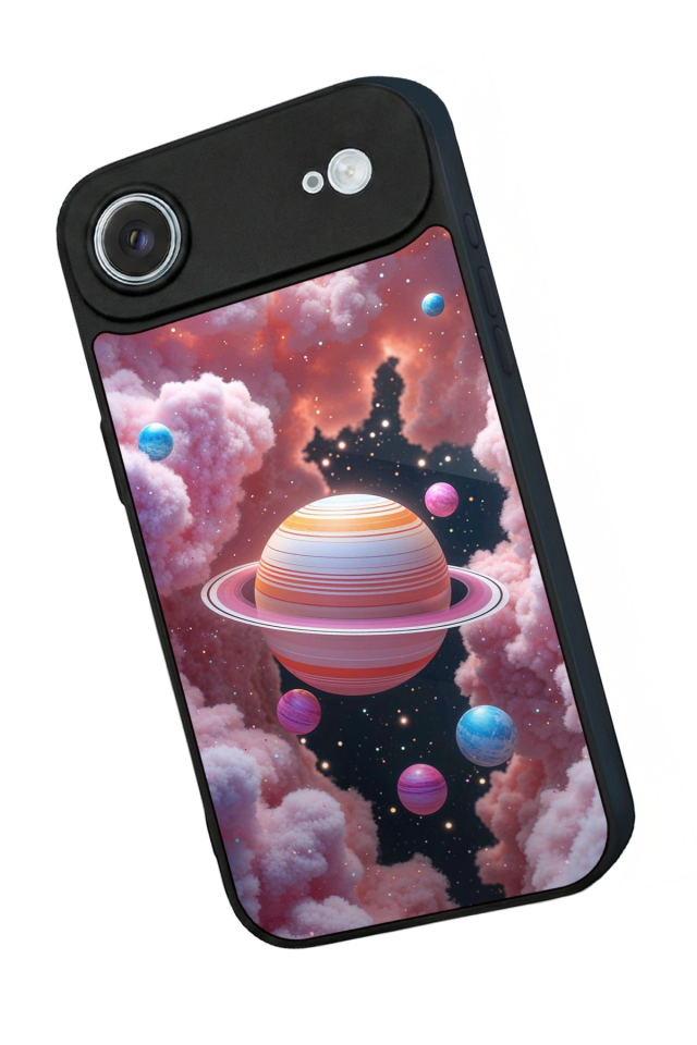 iPhone 17 Air Uyumlu Uzay Tasarımlı Glossy Premium Kılıf