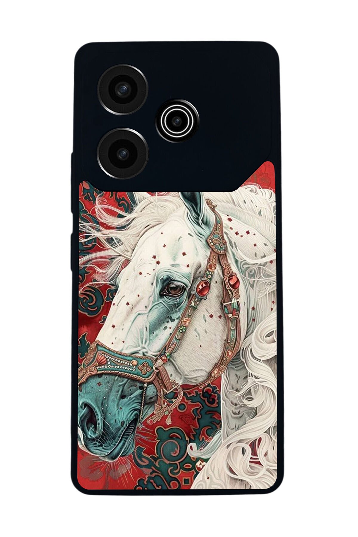 Tecno Pova 6 Uyumlu At Horse Tasarımlı Glossy Premium Kılıf