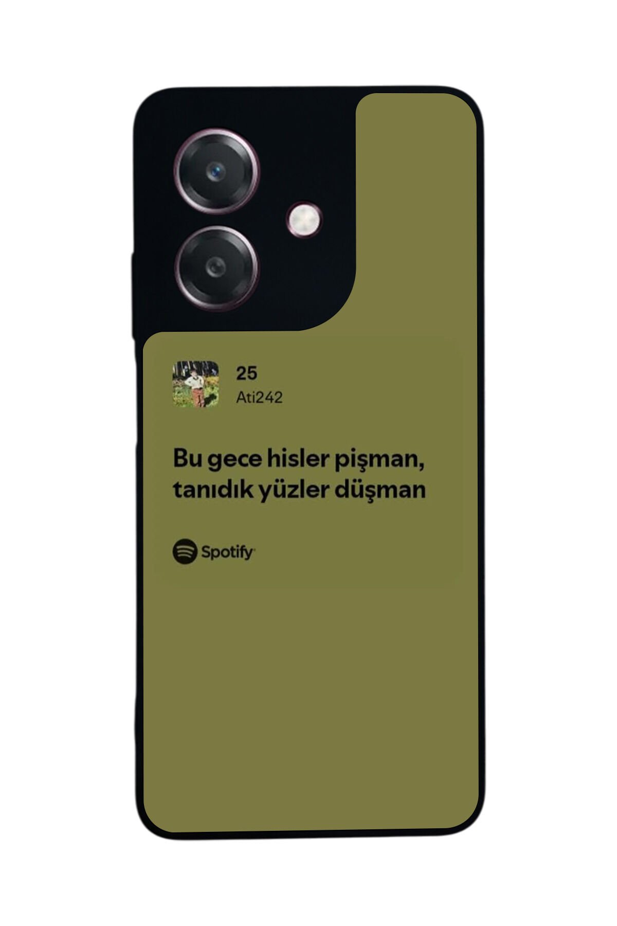 Oppo A3 5G Uyumlu Sarki Sozleri Tasarımlı Glossy Premium Kılıf