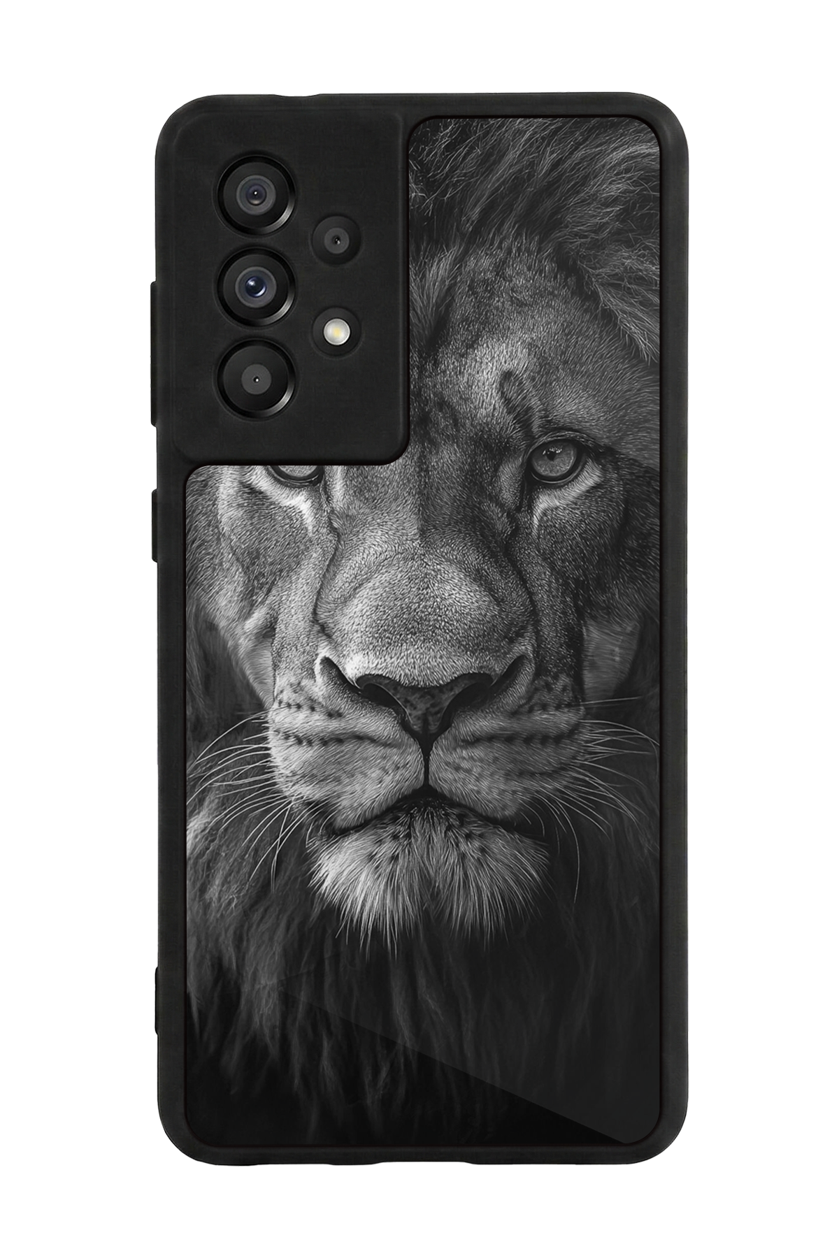 Samsung Galaxy A73 Uyumlu Aslan Tasarımlı Glossy Premium Kılıf