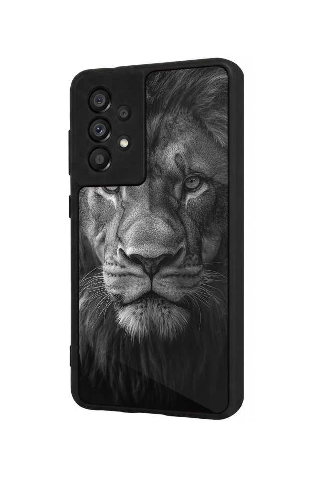 Samsung Galaxy A73 Uyumlu Aslan Tasarımlı Glossy Premium Kılıf