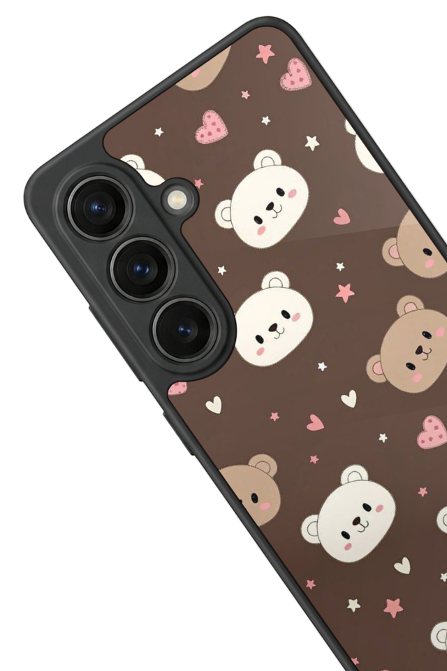 Samsung Galaxy S26 Uyumlu Ayı Tasarımlı Glossy Premium Kılıf