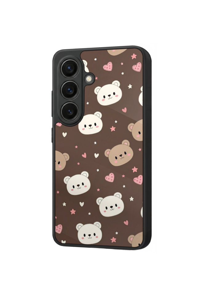 Samsung Galaxy S26 Uyumlu Ayı Tasarımlı Glossy Premium Kılıf