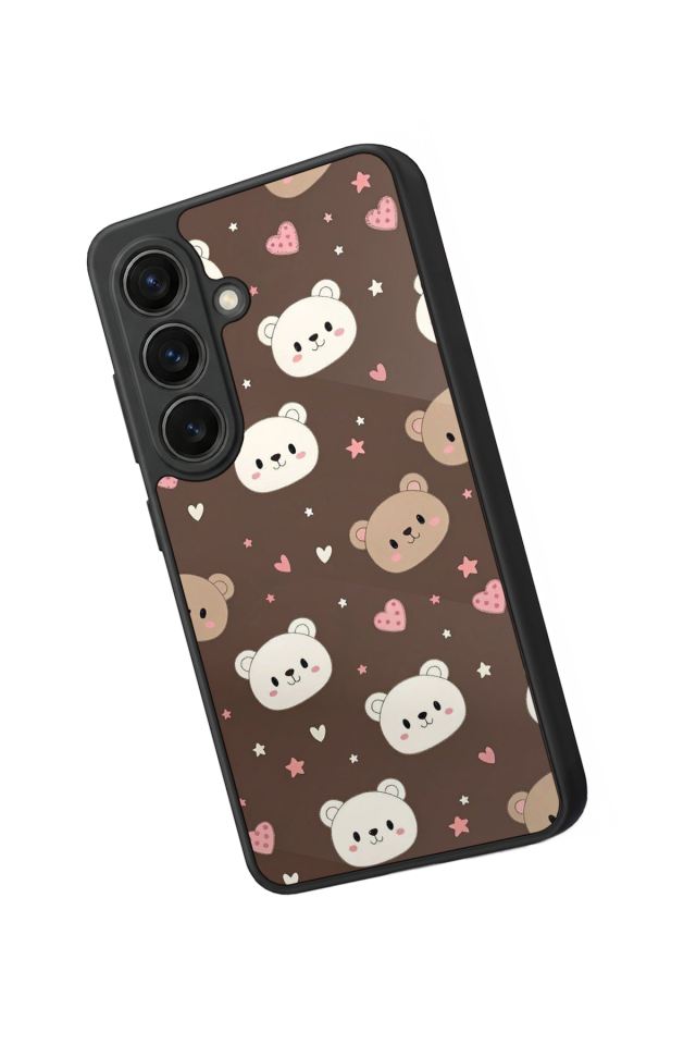 Samsung Galaxy S26 Uyumlu Ayı Tasarımlı Glossy Premium Kılıf