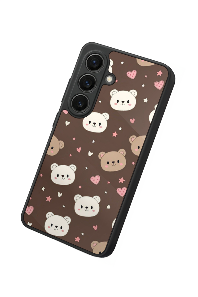 Samsung Galaxy S26 Uyumlu Ayı Tasarımlı Glossy Premium Kılıf