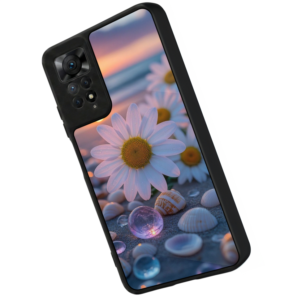 Xiaomi Redmi Note 11 Pro Uyumlu Cicek Tasarımlı Glossy Premium Kılıf