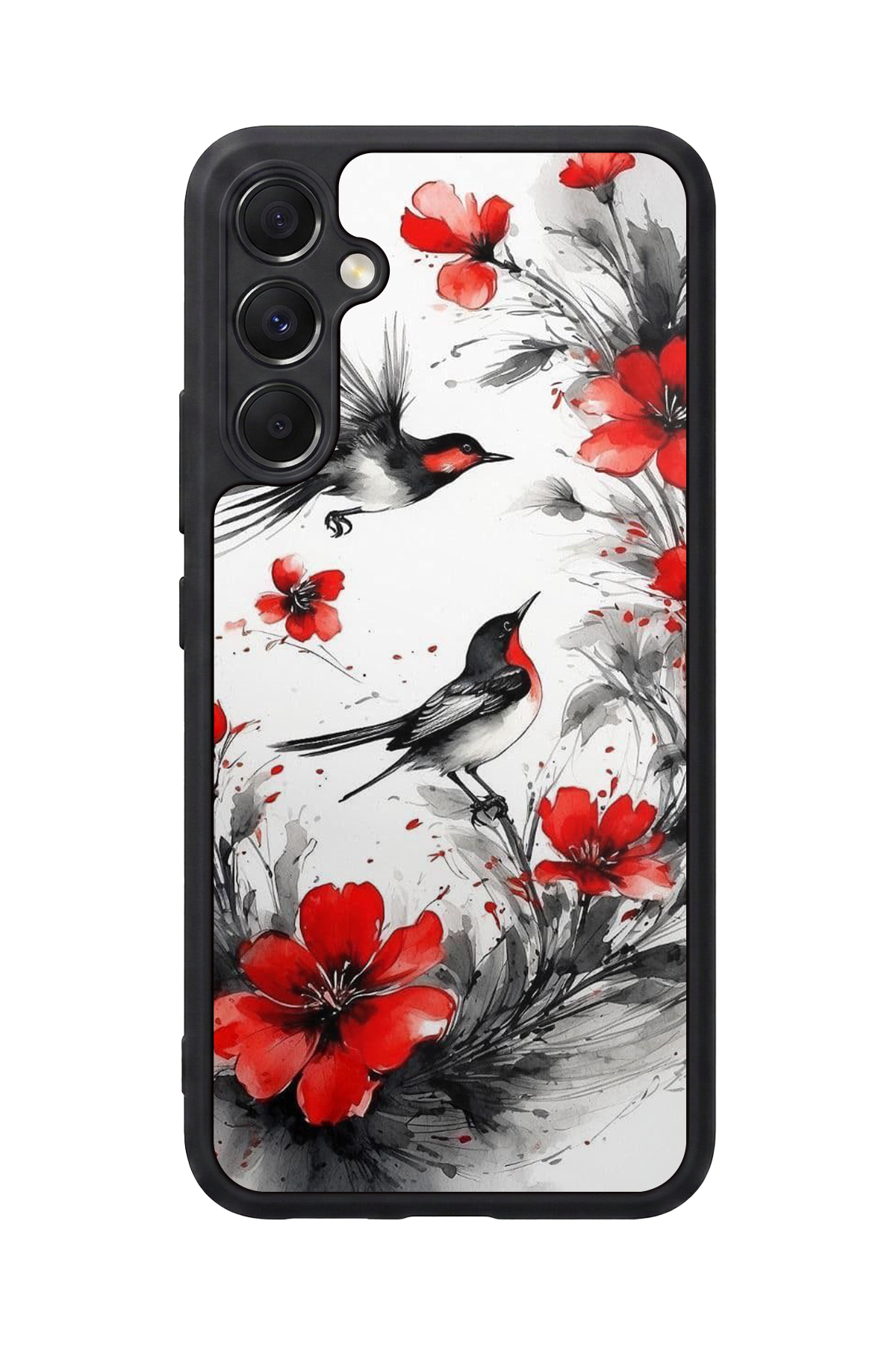 Samsung Galaxy M34 Uyumlu Floral Tasarımlı Glossy Premium Kılıf