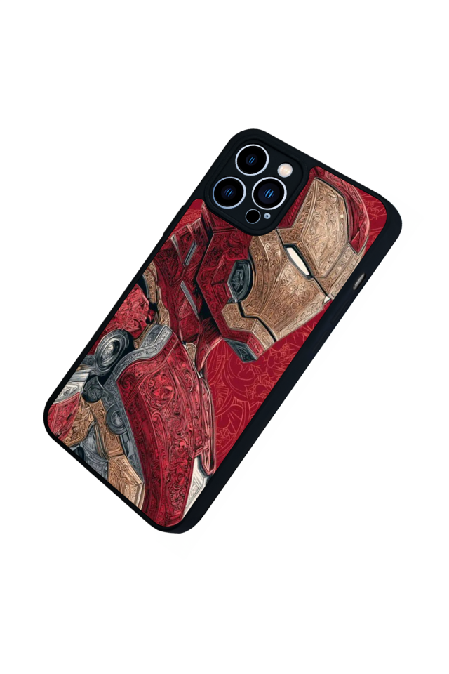 iPhone 12 Pro Max Uyumlu Iron Man ( Demir Adam ) Tasarımlı Glossy Premium Kılıf