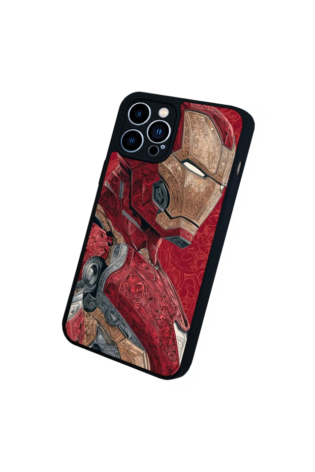 iPhone 12 Pro Max Uyumlu Iron Man ( Demir Adam ) Tasarımlı Glossy Premium Kılıf