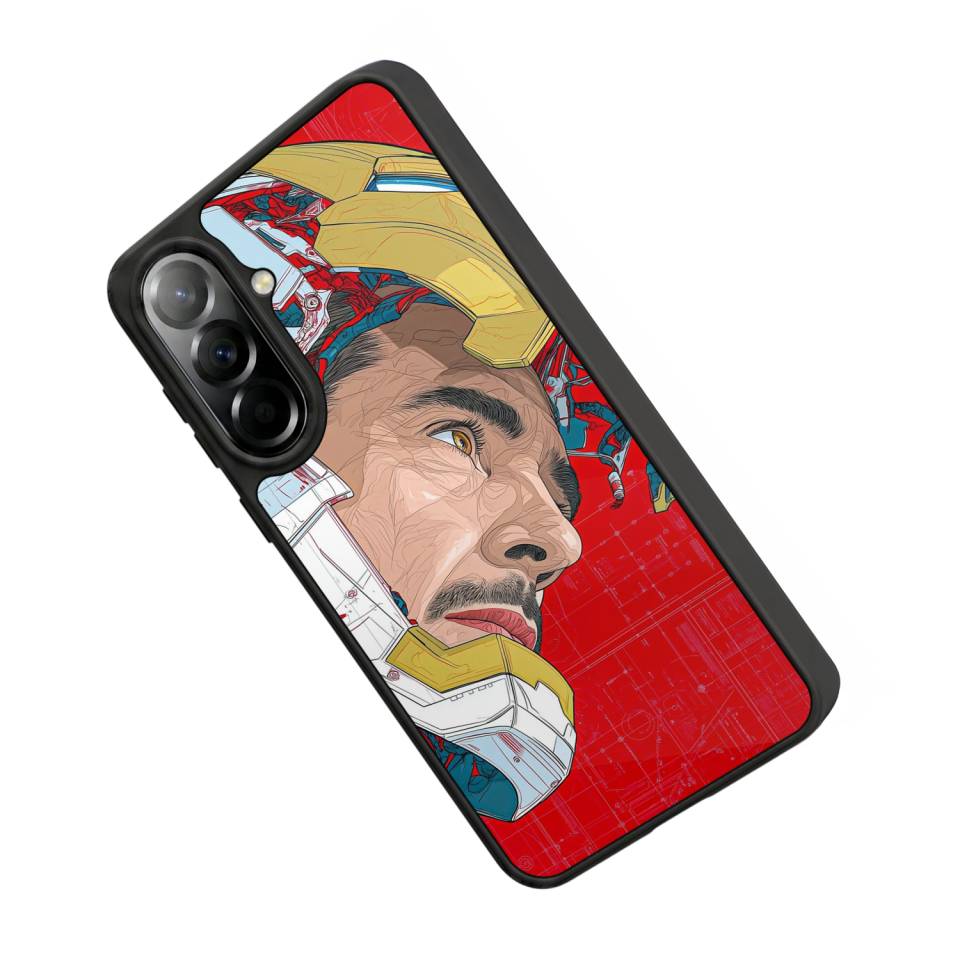 Samsung Galaxy A57 Uyumlu Iron Man ( Demir Adam ) Tasarımlı Glossy Premium Kılıf