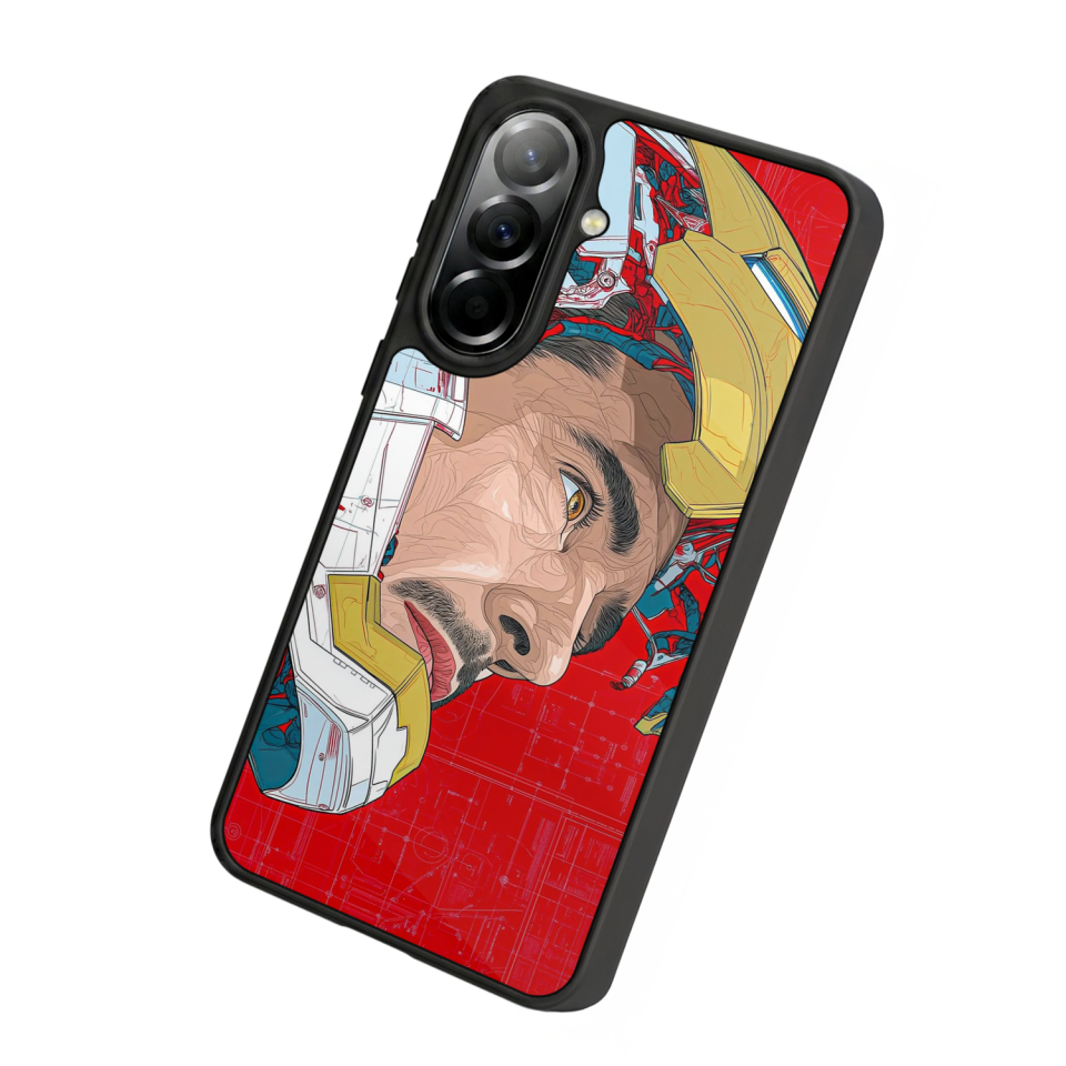 Samsung Galaxy A57 Uyumlu Iron Man ( Demir Adam ) Tasarımlı Glossy Premium Kılıf